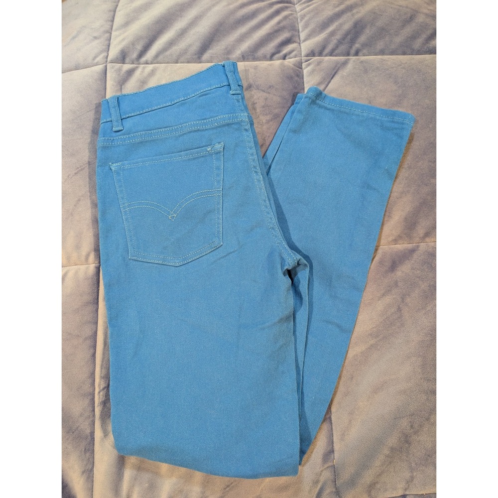 Levi Strauss 510 Boy Stretch Skinny Fit Straight Leg Blue Pants NWT - Size 18